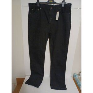 George - Men's - Regular Fit - Black Jeans -38X34- 100% Cotton - New